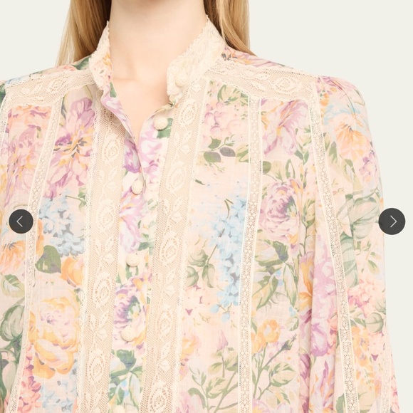 Zimmermann Halliday Lace Trim Shirt - Picture 3 of 11